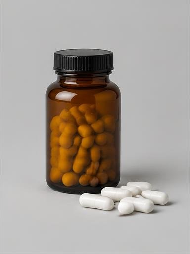 Illustrative vitamins & supplements product photography